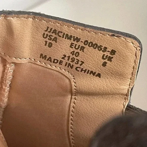 Joes Jeans 10 Gray Suede Cassia Blocked Heel Suede Bootie Boot Open Toe - Picture 11 of 11